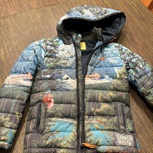 Boys winter jacket. Scotch and soda. Size 7-8 (but no tag with size)